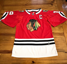 Jonathan Toews #19 Chicago Blackhawks Red Hockey Jersey Size 50 Captain C picture