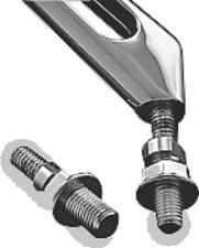 Kuryakyn 1411 Mirror Adapter Chrome Metric Cruiser Custom Mirror Mount picture