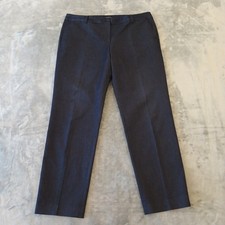 Talbots Dress Pants Womens Size 14 Blue Cotton Blend Twill Pockets 37x29.5 picture