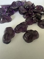22MM  BEAUTIFUL-VINTAGE  GERMAN GLASS FLAT BACK AMETHYST OFF SHAPE  7 Lots $120 picture