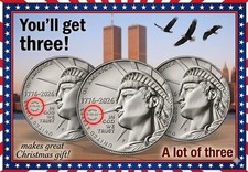 2026-P Enduring Liberty Half Dollar 9-11-01 Never Forget PRIVY-LOT OF 3- PRESALE picture