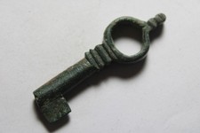 RARE genuine ancient Roman bronze key artifact intact 3 Century AD picture