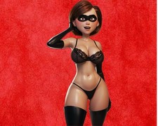 Ms. Incredible (Helen Parr) Sticker 5in. Cartoon Glossy Sticker picture