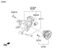 GENUINE CARRIER ASSY-REAR AXLE,LH 5271038700 (52750A) for  RIGAL 02 picture