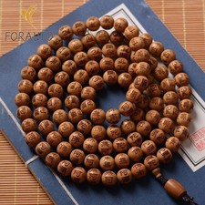 Liudao Wood Natural Old Material Buddha Beads Engraving Amitabha Buddha Bracelet picture