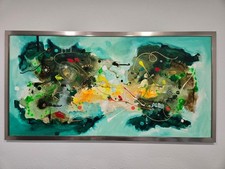 Abstract Expressionist Style Painting Mid Century Modernist picture
