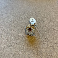 VINTAGE 14KT HGE SZ 7 Cluster Ring Gold Electroplated picture