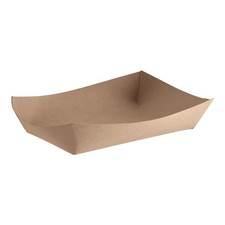 500 Pack 8 x 5 x 2 in Kraft Lunch Trays for Fried Foods Paper Concession picture