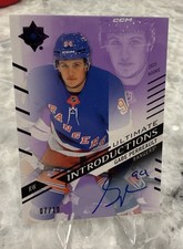 2025/26 Upper Deck Ultimate Gabe Perreault Rookie AUTO /10 RANGERS 🔥🔥 picture