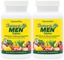 NaturesPlus Source of Life Men Multivitamin 120 Tablets – Pack of 2 picture