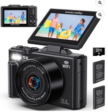 5K Digital Cameras 75MP 60FPS Video Camera Vlogging WiFi App Control for Youtube picture