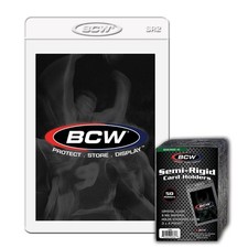 50 BCW SEMI RIGID CARD HOLDERS #2 FOR GRADING COMPANIES FOR SUBMISSION picture