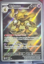 2025 Pokemon Mega Evolution Alakazam MEP 005 Black Star Promo Holo Rare NM picture