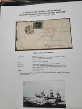 USA Scott 69 0n  Trans-Atlantic cover to Great Britain picture