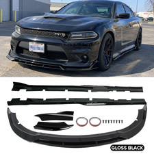 For 15-23 Dodge Charger SRT Front Rear Lip Spoiler Splitter Side Skirt Body Kit picture