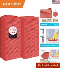Cleaning Cloths, Shop Towels 100 Pack, Shop Rags Reusable, Microfiber Cleanin... picture