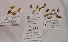Vtg signed Miriam Haskell Screw back & Clip on Earring Parts Findings Lot #201 picture