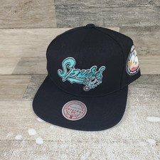 Mitchell & Ness San Antonio Spurs Adjustable Snapback Hat Oversweep Cap picture