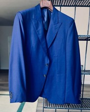 Pal Zileri men's blazer, blue color, wool/mohair, EU 56/US 46 picture