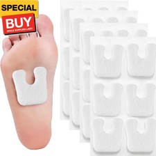 U Shape 24 Pcs Horseshoe Pads for Feet, Callus Cushions Moleskin for Feet Metata picture