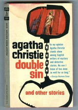 DOUBLE SIN by Agatha CHRISTIE Vintage 1962 FIRST PRINTING PB Poirot Marple picture