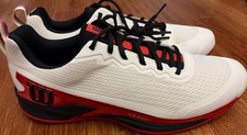 Wilson Rush Pro 4.5 Tennis Shoes Men’s Size 14 White Red New picture