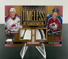 2026-27 Upper Deck Artifacts Timeless Tandems /10 Joe Sakic Peter Forsberg TA-SF picture