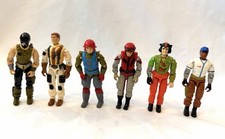 Vintage 1987 1988 GI Joe Action Figures Lot Fast Draw Sneak Peak Croc Master picture