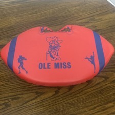 Vintage Ole Miss Colonel Reb  Football Shaped Bleacher Stadium Seat Cushion picture