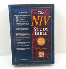 Zondervan The NIV Study Bible Standard Size Hardcover Red Letter Edition picture