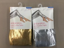 Footless Leggings Lame Sexy Party Shiny(1pr. Gold)(1pr. Silver) 2 PAIR DEAL picture