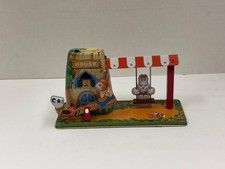 Vintage Schylling Tin Toy WindUp Seesaw Swing Set Animal Playland Paradise picture