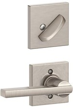 Schlage F59 LAT 619 COL Collins Trim Latitude Interior Handle Lever Satin Nickel picture