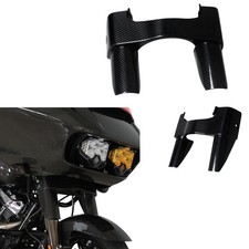 100% Carbon Fiber Upper Front Fork Tube Slider Cover for Harley 2014-23 Touring picture