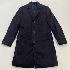 J.Crew Ludlow Topcoat Men's 40S Navy Blue Wool Cashmere Overcoat Professional picture