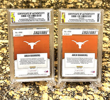 2 ARCH MANNING TEXAS 1ST EVER 2024 Panini GRADED GEM-MT 10 Rookie LOT #AMA/#AMB picture