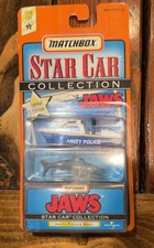 Jaws Amity Police Boat w Shark - 1997 Matchbox Star Car Collection 1/64 Diecast picture