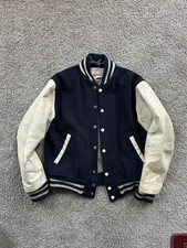 VTG 1950s 60’s Varsity Leather Jacket Wool - Heidi Slimane picture
