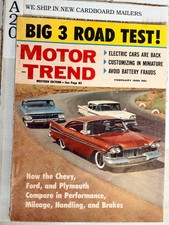 Vintage Motor Trend Magazine February 1959 picture