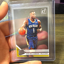Panini 2019-20 Clearly Donruss Rated Rookie Zion Williamson RC #51 Pelicans picture
