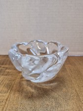 Rare  Orrefors ,EDVIN OHRSTROM Art Glass, Feather Cut Swirl Bowl , Signed picture