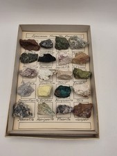 Vintage Mineral Specimens from the Desert - 20 Samples with Box and Descriptions picture