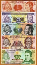 SET Honduras, 1-2-5-10-20 Lempiras, 2019-2024, P-New, UNC picture