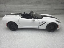 Maisto 2014 Chevrolet Corvette Stingray White  1/24 Scale Diecast Car NoBox Nice picture