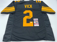 MICHAEL VICK PITTSBURGH STEELERS SIGNED CUSTOM COLOR RUSH JERSEY JSA WITNESS COA picture