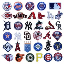 ALL MLB TEAMS LOGO 2-3” IRON ON PATCHES + MLB LOGOS For *35 PATCHES* picture