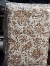 1 King Printed Cotton Voile Tonal Floral Quilt Sham Ivory/Camel - Threshold  picture