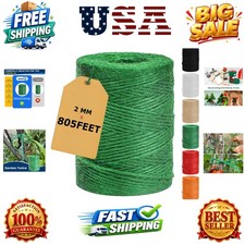 805ft Strong Natural Garden Twine String, Green | For Gardening Climbing Plan... picture