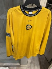 Vintage 90s 2000s LA Galaxy Nike Goalie Soccer Jersey Yellow LS Center Crest XL picture