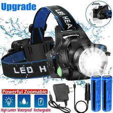 9900000LM Super Bright LED Headlamp Rechargeable Headlight Flashlight Head Torch picture